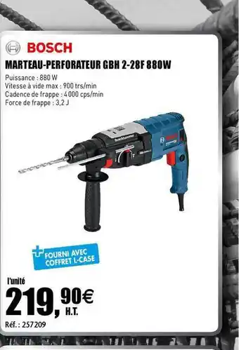 Marteau-perforateur Gbh 2-28f 880w Bosch