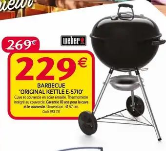 RAGT Jardin & Maison Barbecue original kettle e-5710 offre