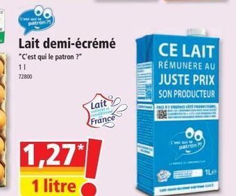 Norma Lait demi-écrémé offre