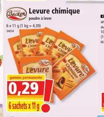 Norma Levure chimique offre