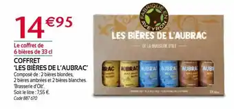 RAGT Jardin & Maison Coffret les bieres de l`aubrac offre