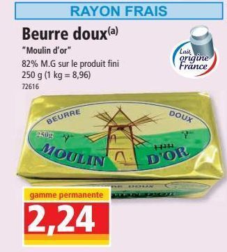 Norma Beurre doux offre