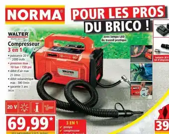 Norma Compresseur 3 en 1 offre