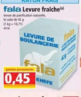 Norma Levure fraiche offre