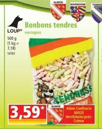 Bonbons tendres
