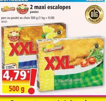 Norma 2 maxi escalope offre