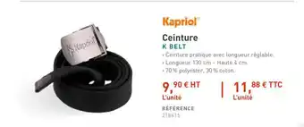 Raboni Ceinture K Belt Kapriol offre