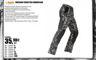 Pantalon Tenere Pro Camouflage Kapriol
