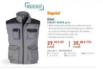 Gilet Smart Work Gris Kapriol
