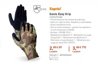 Gants Easy Grip Kapriol
