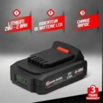 Batterie lithium 20v 2 ah - elem garden