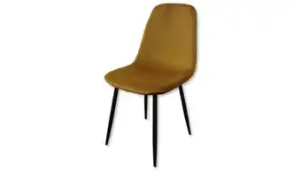KREABEL Chaise célia tissu velours gold 68 offre