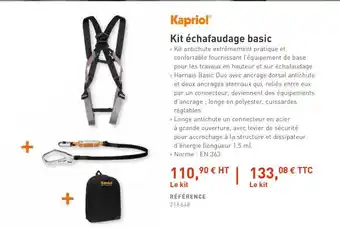 Kit échafaudage Basic Kapriol