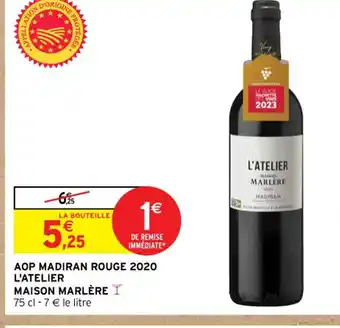 AOP MADIRAN ROUGE 2020 L'ATELIER
