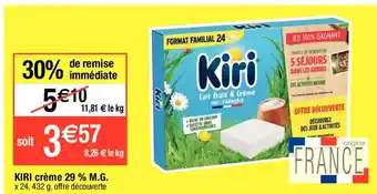 KIRI crème 29 % M.G. x 24, 432 g, offre découverte