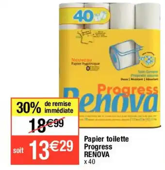Migros Papier toilette Progress RENOVA offre