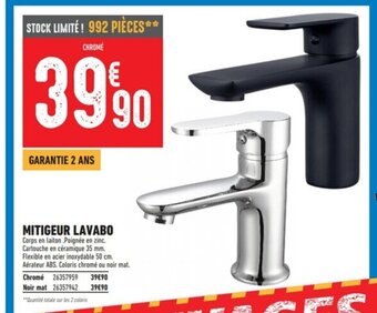 Brico Cash MITIGEUR LAVABO offre