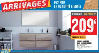 Brico Cash MEUBLE SALLE DE BAIN DOUBLE VASQUE offre