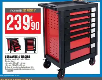 Brico Cash SERVANTE 6 TIROIRS offre
