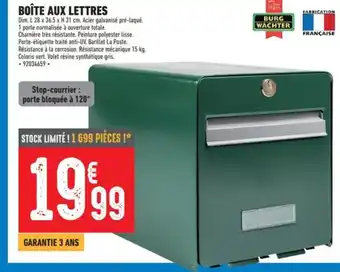 BOÎTE AUX LETTRES
