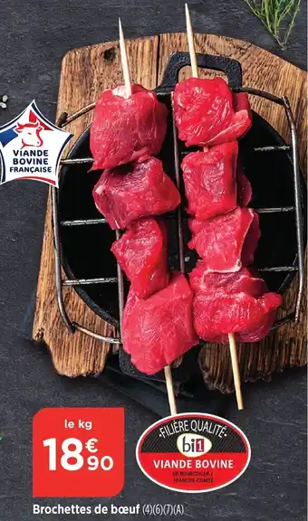 Bi1 Brochettes de bœuf (4)(6)(7)(A) offre