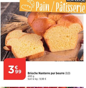 Bi1 Brioche Nanterre pur beurre (8)(B) offre
