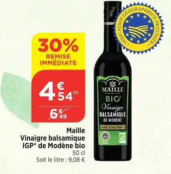 Bi1 Maille Vinaigre balsamique IGP* de Modène bio offre