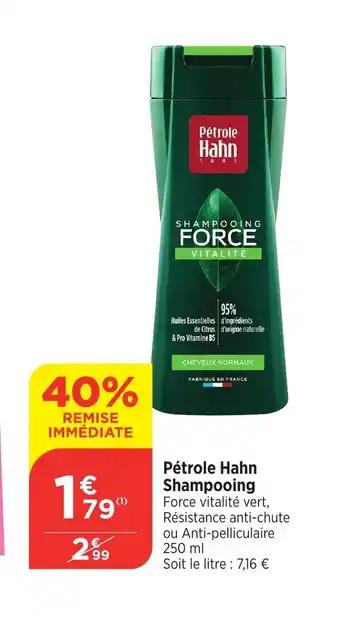 Bi1 Pétrole Hahn SHAMPOOING offre