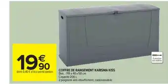 Carrefour Market Coffre De Rangement offre