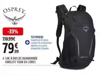 Intersport 4. SAC À DOS DE RANDONNÉE HIKELITE TOUR 24 LITRES offre