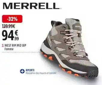 Intersport 2. WEST RIM MID WP Femme offre
