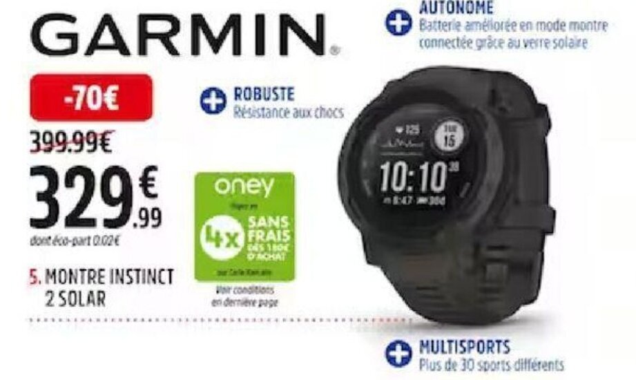 Intersport garmin instinct hot sale