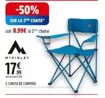 Intersport 3. CHAISE DE CAMPING offre