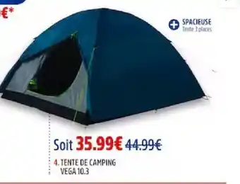 Intersport 4. TENTE DE CAMPING VEGA 10.3 offre