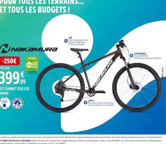 Intersport VTT SUMMIT 920 LTD Adulte offre
