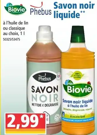 Norma Savon noir liquide offre