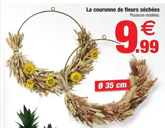 Bazarland La couronne de fleurs séchées Plusieurs modèles. offre