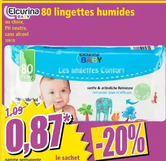 Norma 80 Lingettes humides offre