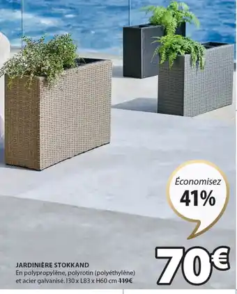 JYSK JARDINIÈRE STOKKAND offre