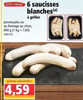 Norma 6 Saucisses blanches offre