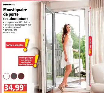 Norma Moustiquaire de porte en aluminium offre