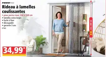 Norma Rideau à lamelles coulissantes offre