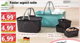 Norma Panier aspect rotin offre