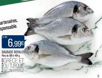 DAURADE ROYALE PiĂšce de 300 Ă 400 g