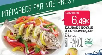 Match DAURADE ROYALE À LA PROVENÇALE offre