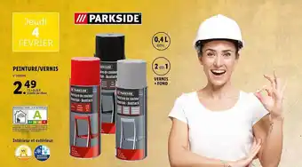Lidl Peinture - Vernis Parkside offre