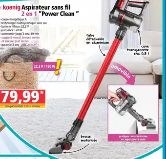 Norma Aspirateur sans fil offre