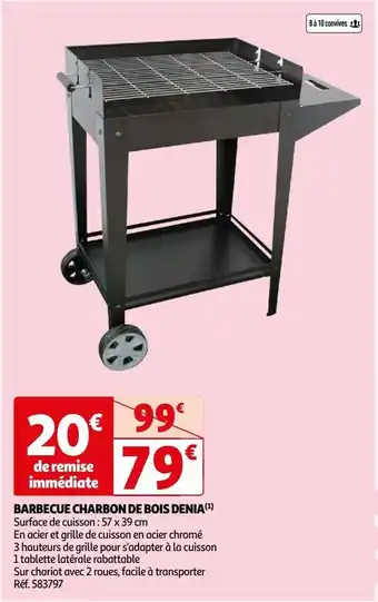 Auchan Barbecue charbon de bois denia offre