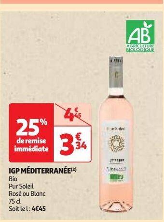 Auchan Supermarché Igp méditerranée offre