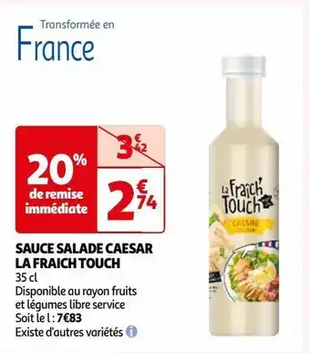 Auchan Sauce salade caesar la fraich touch offre